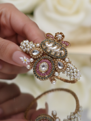 BS-001-PK+GY-Oval Pearl Kara- (6)