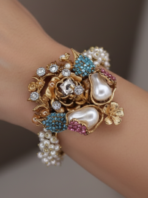 BS-008-SBE-Flower Pearl Kara ) (3)