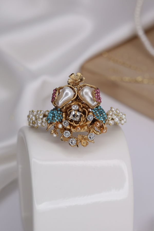 BS-008-SBE-Flower Pearl Kara (5)