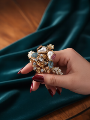 BS-008-SBE-Flower Pearl Kara (6)