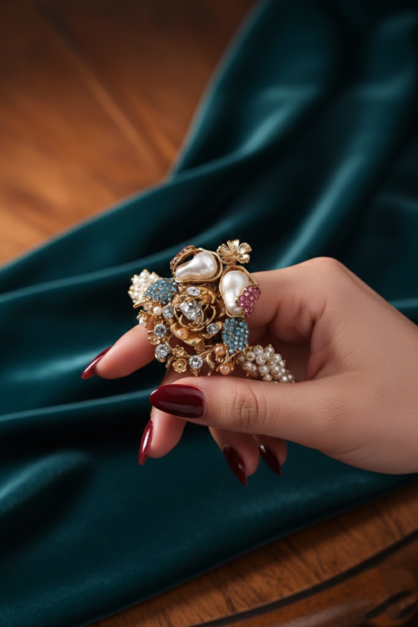 BS-008-SBE-Flower Pearl Kara (6)