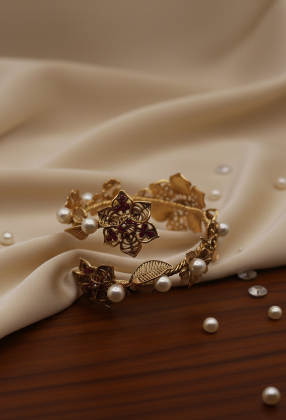 BS-010-MA-Flower Hand Cuff (5)