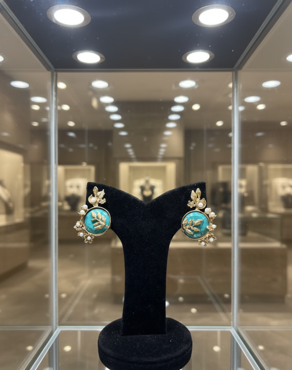 ES-005 1 TO 2 Semi Precious Studs Earrings (1)