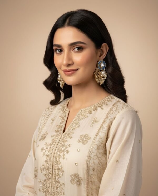 ES-014 1 TO 2 Oval Meena Studs Earrings (3)