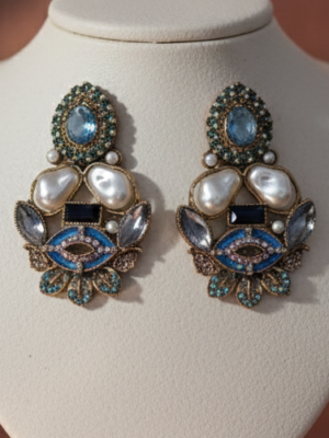 ES -026 1 TO 2 Turkish Meena Earrings (2)