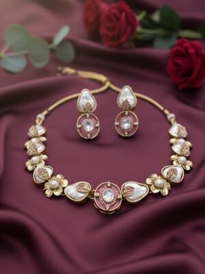 ST-041-PK Necklace Set Mother Of Pearl With (3)