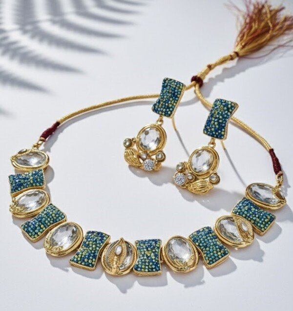 ST-092-SGN Turkish Choker - Charcoal Stone Choker (4)