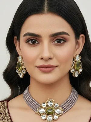 ST -002 MI+GN-1 TO 2 Doublet with Kundan Stone Choker (2)