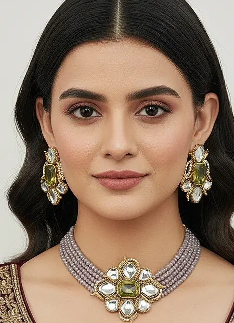 ST -002 MI+GN-1 TO 2 Doublet with Kundan Stone Choker (2)