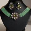 ST-007-BE+GN Doublet with Kundan Stone Choker (2)