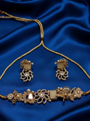 ST-010-WE Handmade Crash Stone Choker (2)