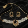 ST-012-BK Twist Pearl Choker Set(3)