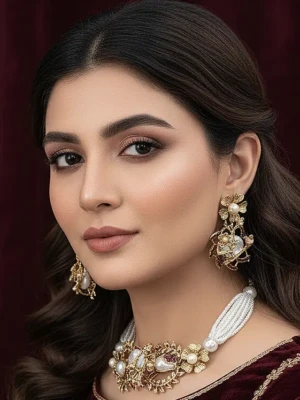 ST-044-MN Designer Choker Handmade Wi (14)