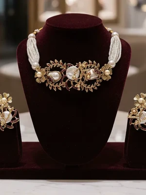 ST-044-MN Designer Choker Handmade Wi