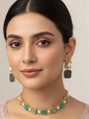 ST-077-SGN Turkish Stone Choker (9)