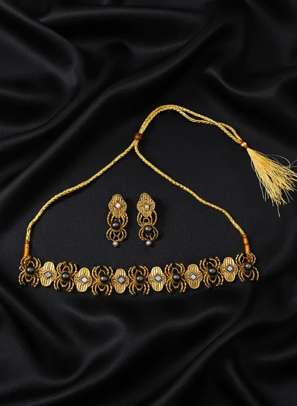 ST-080-GY Designer Choker Set(1)