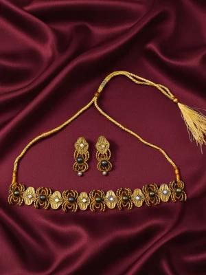 ST-080-GY 1 to 2 Designer Choker Set(2)