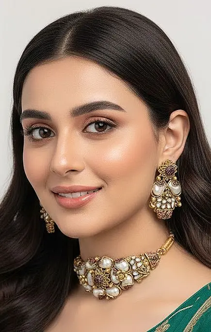 ST-091-BE+MN Mother Of Pearl Choker (1)