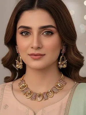 ST-093-MI Turkish Choker - Charcoal Stone Choker (2 (1)