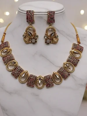 ST-093-MI Turkish Choker - Charcoal Stone Choker (2 (1)