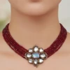 ST-119-MI+MI (Red Mala) Doublet With Kundan Stone Choker (3)