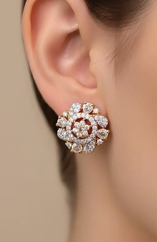 ES-061-WE (Golden with White Stone)